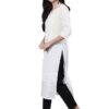 Cotton-White-Straight-Kurta-for-Women-Under-1000-sideview