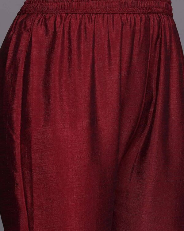 Embroidered Kurta and Pant with Dupatta (Set of 3) - Varanga pant view