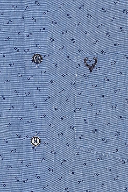 Allen Solly Men Blue 100% Cotton Regular Fit Shirt