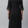 Aurelia Black Zari Woven Festive Kurti under 800