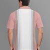 BULLMER Pink Colorblock Regular Fit Polo T-Shirt