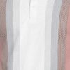 BULLMER Pink Colorblock Regular Fit Polo T-Shirt