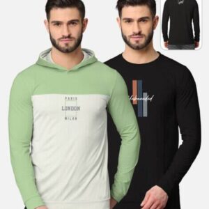 BULLMER Regular Fit Pack of 2 Graphic T-Shirt