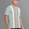 BULLMER Trendy Striped Printed Polo T-shirt