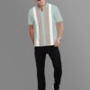 BULLMER Trendy Striped Printed Polo T-shirt