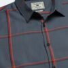 Dennis Lingo Slim Fit Checkered Spread Collar Casual Shirt