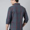 Dennis Lingo Slim Fit Checkered Spread Collar Casual Shirt