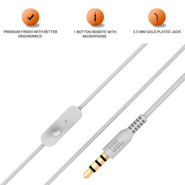JBL C200SI Wired Earphones with Mic Multi-Function