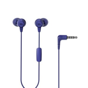 JBL Navy Blue C50HI In-Ear Wired Headphones With Mic
