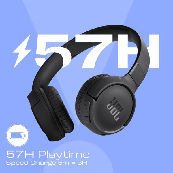 JBL Tune 520BT Wireless Headphones with Mic Upto 57H Battery