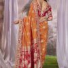 manohari banarasi silk traditional saree with 1 heavy blouse piece