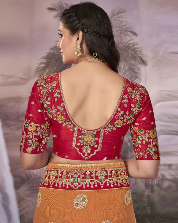 manohari banarasi silk traditional saree with 1 heavy blouse piece