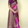 MANOHARI Woven Zari Banarasi Silk Saree