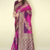 MANOHARI Woven Zari Banarasi Silk Saree