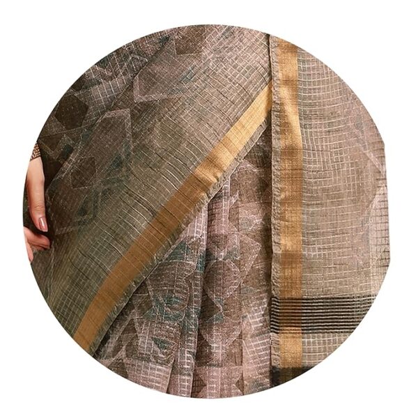 MIRCHI FASHION Women’s Kota Doria Floral Printed Saree