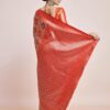 Monjolika Fashion Gold and Silver Zari Woven Work Silk Saree