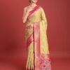 Monjolika Fashion Patola Pallu Banarasi Silk Saree with Unstitched Blouse Piece