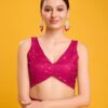 MONJOLIKA FASHION Women Saree with 1 Unstitched Blouse