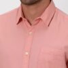 Mufti Twill Slim Fit Cotton Casual Pink Shirt