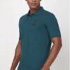 PETER ENGLAND Polo Neck Cotton Dark Green T-Shirt