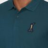 PETER ENGLAND Polo Neck Cotton Dark Green T-Shirt