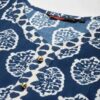 Prakhya Blue Printed Kurta with Palazzos and Dupatta – Cotton Blend Mirror Work Ethnic Set
