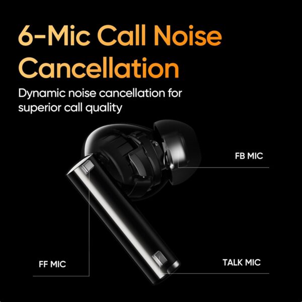 Realme Buds Air 5 Pro 50dB ANC 360 Spatial Audio 40 hours Playback