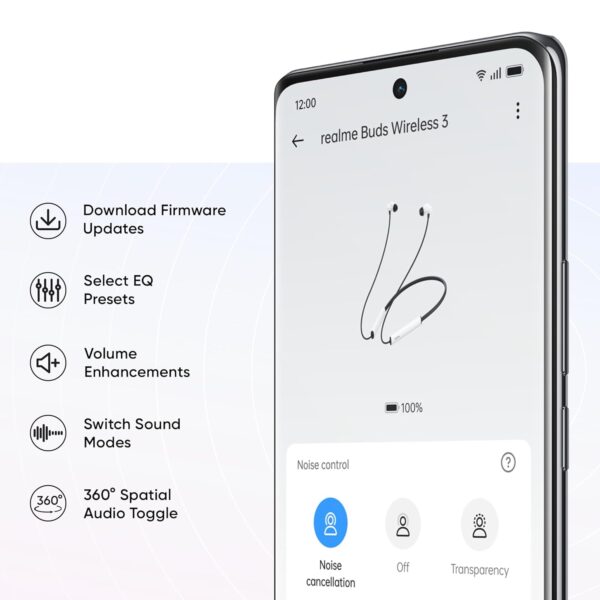 realme Buds Wireless 5 35Hrs Playback 12.4mm Drivers ENC