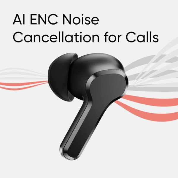 realme T110 with AI ENC for Calls 38 Hours of Playback and Deep Bass Bluetooth