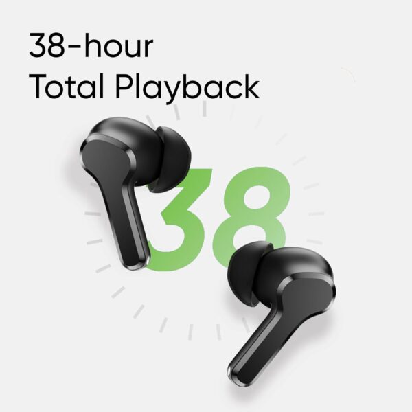 realme T110 with AI ENC for Calls 38 Hours of Playback and Deep Bass Bluetooth