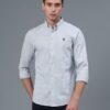 Red Tape Light Blue Solid Pure Cotton Men’s Shirt