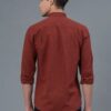 Red Tape Maroon Cotton Linen Men Shirt 2XL
