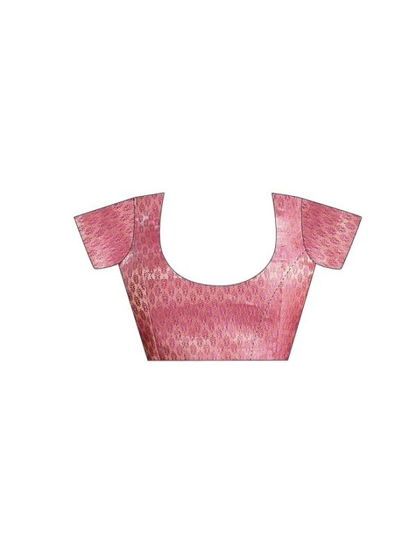 Satrani Women's Chiffon Printed Saree with Unstitched Blouse Piece