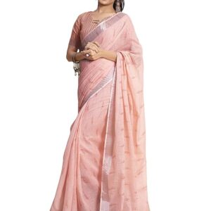 Satrani Women's Cotton Printed & Ready To Wear Saree