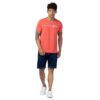 Spykar V Neck Half Sleeves Cotton Blended T-Shirt
