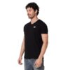 Spykar V Neck Half Sleeves Slim Fit T-Shirt Black