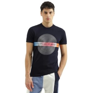 United Colors of Benetton Regular Fit Round Neck Printed T-Shirt 2XL
