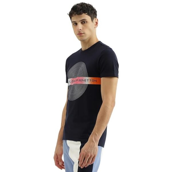 United Colors of Benetton Regular Fit Round Neck Printed T-Shirt 2XL