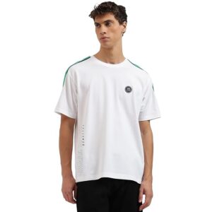 United Colors of Benetton Round Neck Pure Cotton White T-Shirt