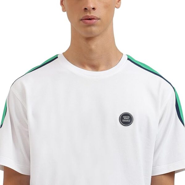 United Colors of Benetton Round Neck Pure Cotton White T-Shirt