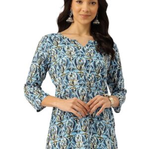 feranoid 3/4 Sleeve Round Neck Vcut Top Grey Colour