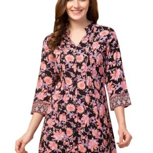 Hive91 Casual Regular Sleeves Printed Women Multicolor Top