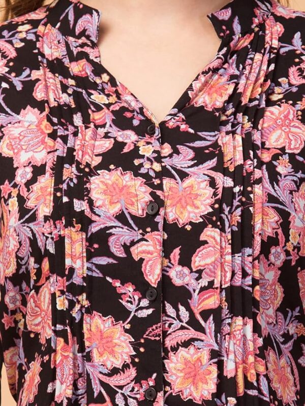 Hive91 Casual Regular Sleeves Printed Women Multicolor Top