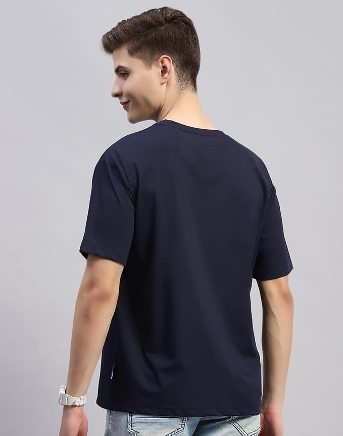 Monte Carlo Mens Printed Round Neck Half Sleeve Till 5XL