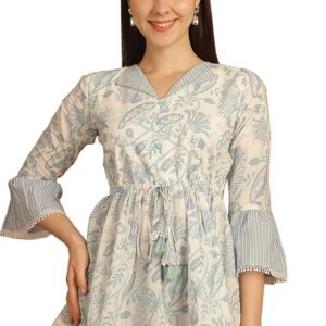 RAJNANDINI Women Floral Print Regular Fit Peplum Top