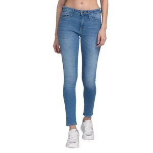 SPYKAR Ankle-Length Mid-Wash Skinny Adora Fit Jeans
