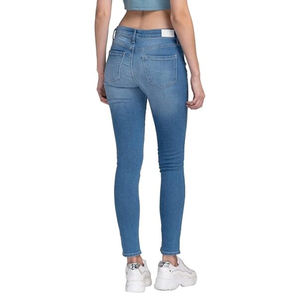 SPYKAR Ankle-Length Mid-Wash Skinny Adora Fit Jeans