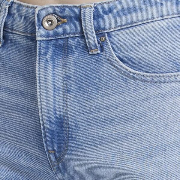 Spykar Light Blue Cotton Mom Fit Ankle Length Clean Look Jeans