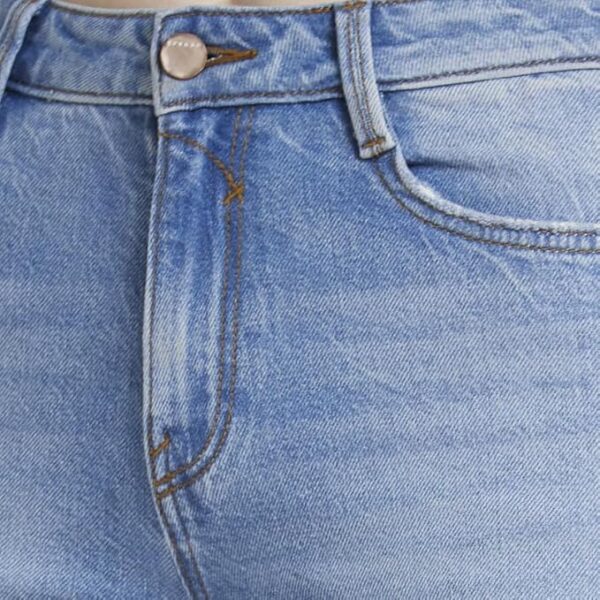 SPYKAR Mom Fit Mildly Distressed Light Fade Stretchable Jeans