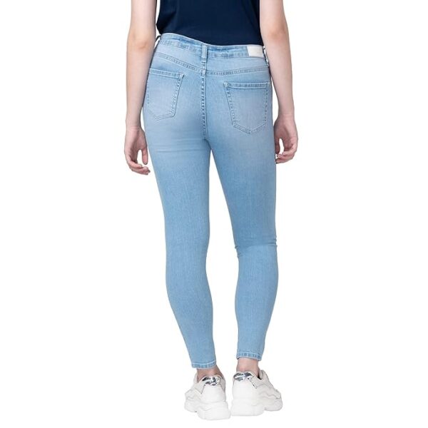 SPYKAR Super Skinny Fit High-Rise Light Fade Cotton Jeans